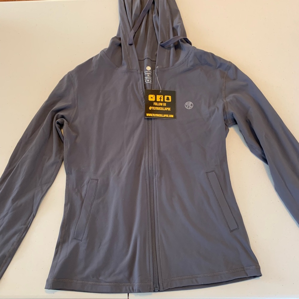 NWT Til you collapse zip up hoodie